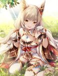  1girl alluring animal_ears cat_ears cat_girl chest_jewel core_crystal_(xenoblade) female_only high_res leotard nia nia_(blade)_(xenoblade) nia_(xenoblade) nintendo small_breasts solo_female ui_frara xenoblade_(series) xenoblade_chronicles_2 