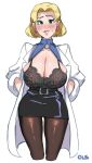 bedroom_eyes blonde_hair blush bra earrings embarrassed green_eyes lightsource milf naughty_face neon_genesis_evangelion ritsuko_akagi sexy sexy_ass sexy_body sexy_breasts sexy_pose sweat