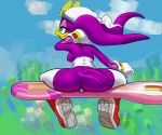 anthro anus areola ass avian bandanna beak big_breasts bird blue_eyes boots breasts butt chest_tuft elbow_gloves eyewear feathers female fur furry gloves hair hedgehog hetero long_hair macro male micro nipples nude pose purple_body pussy sega silver_the_hedgehog size_difference smile sonic_(series) sonic_free_riders sonic_riders tuft video_games wave_the_swallow white_fur