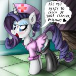 friendship_is_magic my_little_pony nurse rarity_(mlp) ziemniax