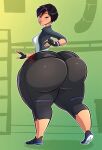  big_hero_6 black_hair dat_ass disney emmabrave gigantic_ass gogo_tomago 