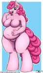  1girl anthro chubby crispychris friendship_is_magic my_little_pony nude pinkie_pie 