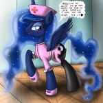 friendship_is_magic my_little_pony nurse princess_luna ziemniax