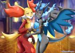  ass bbmbbf blush breasts charizard delphox mega_charizard_x nintendo nude palcomix pokemon pokemon_xy pokepornlive tagme 