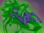 2013 abs breasts equine female friendship_is_magic green_eyes green_hair green_theme hair horse long_hair looking_at_viewer lying mane-iac misukitty my_little_pony pony solo