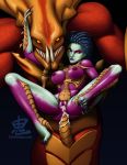 after_sex alien anal big_breasts catthouse cum cumshot ejaculation happy_sex huge_penis interspecies large_penetration monster_girl nice_tits oni_(artist) partially_clothed penetration penis sarah_kerrigan sex size_difference starcraft vaginal