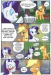  2013 applejack bull comic cosmo_naught cum cum_bucket cum_on_face cumshot dialogue embarrassed english_text friendship_is_magic my_little_pony rarity_(mlp) siberwar 