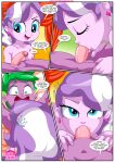 bbmbbf comic diamond_tiara diamond_tiara_(eg) equestria_girls equestria_untamed hasbro my_little_pony palcomix purple_love_slave_(comic) spike spike_(eg)