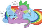 age_difference blue_body blue_fur cutie_mark equid equine fellatio friendship_is_magic haiku_oezu hasbro horse interspecies my_little_pony oral pegasus rainbow_dash rainbow_dash_(mlp) rainbow_mane rainbow_tail red_eyes scalie spike_(mlp) sucking