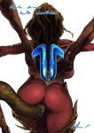  alien anus ass big_ass bodysuit cum_inside cum_trail female monster_girl pussy pussy_juice rennes sarah_kerrigan sex skin_tight starcraft tentacle vaginal 