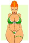 1female 1girl ben_10 big_breasts breasts cartoon_network donchibi female_focus female_only future_gwen future_gwen_tennyson green_eyes gwen_tennyson leg_band long_hair looking_at_viewer mature mature_female orange_hair orange_ponytail ponytail red_hair red_ponytail solo_female solo_focus tagme thick_thighs thighs