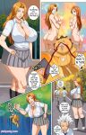  ass big_ass big_breasts bleach breasts clothed_female comic inoue_orihime kon long_hair madarame_ikkaku male/female matsumoto_rangiku mature mature_female pinkpawg tagme teen text toshiro_hitsugaya yumichika_ayasegawa 