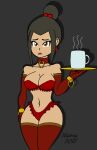 avatar:_the_last_airbender azula cup endrog lingerie sad servant tea worried worried_expression