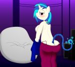  1girl anthro friendship_is_magic looking_back my_little_pony ponyboom vinyl_scratch 