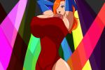  atari_mitsuku big_breasts breasts disney green_eyes hair_over_eye jessica_rabbit nipple_slip red_hair solo who_framed_roger_rabbit 