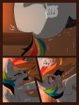 comic friendship_is_magic hasbro hioshiru my_little_pony quibble_pants_(mlp) rainbow_dash tale_road