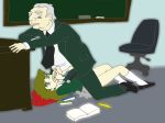 1_boy 1girl age_difference backpack blackboard book chair desk gspy2901 legs_open licking old_man oral_sex pencil school_girl school_room school_uniform schoolgirl skirt_lift smaller_female teacher teacher_and_student