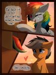 comic friendship_is_magic hasbro hioshiru my_little_pony quibble_pants_(mlp) rainbow_dash tale_road