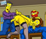 anal edna_krabappel famous-toons-facial fellatio groundskeeper_willie seymour_skinner spitroast the_simpsons veiny_penis yellow_skin