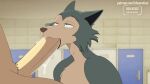 2boys anthro beastars bikomation deepthroat dog fellatio furry gif jack_(beastars) legoshi_(beastars) loop male male/male nude oral oral_sex penis sex wolf yaoi