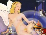 blonde blonde_hair blonde_pubic_hair blue_fairy breasts carpet_matches_the_drapes cat disney female female_pubic_hair figaro ikechan jiminy_cricket literature nude pinocchio pinocchio_(character) pubic_hair pussy wand wings