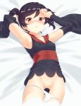  black_hair blush covered_nipples erect_nipples furisode_girl_(pokemon) furisode_girl_kirika mikawaya npc_trainer panties panty_pull pokemon pokemon_(game) pokemon_xy pubic_hair pussy red_eyes twintails uncensored underwear 