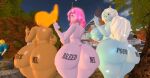 3d alizora flame_princess ice_queen princess_bubblegum