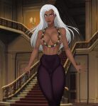 1girl 1girl african african_female big_breasts breasts comic_book_character dark-skinned_female dark_skin female_focus female_only high_res long_hair marvel mature mature_female mutant_(marvel) ororo_munroe patreon patreon_paid patreon_reward solo_female solo_focus storm_(x-men) sunsetriders7 superheroine tagme white_hair x-men x-men_evolution