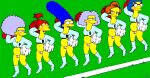  brandine_spuckler edna_krabappel football_field luann_van_houten marge_simpson patty_bouvier selma_bouvier tagme the_simpsons uso_(artist) yellow_skin 