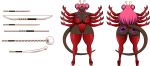 ale-mangekyo ale-mangekyo_(artist) alien alien_tail antennae ass big_ass big_breasts boots breasts commission eight_arms female gloves heart heart_antennae leotard lightsaber multiple_arms natie_naboo original_character sharp_nails slit_pupils solo star_wars tail weapon