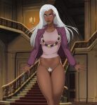 1girl 1girl african african_female big_breasts breasts comic_book_character dark-skinned_female dark_skin female_focus female_only high_res long_hair marvel mature mature_female mutant_(marvel) ororo_munroe patreon patreon_paid patreon_reward solo_female solo_focus storm_(x-men) sunsetriders7 superheroine tagme white_hair x-men x-men_evolution