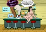  american_dad big_breasts glory_hole hayley_smith imminent_fellatio imminent_incest klaus_heissler nude_female roger_(american_dad) rogers_place_(bar) 