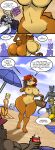 2_girls 6+boys anthro ass barefoot beach breasts chipmunk comic dat_ass english_text feet furry hayakain huge_ass huge_breasts navel nipples nude ocean phone public public_nudity pussy sally_acorn sega sonic_the_hedgehog_(series) speech_bubble tagme talking text walking water