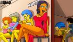  artie_ziff ass cum doggy_position erect_nipples glasses helen_lovejoy huge_breasts luann_van_houten manjula_nahasapeemapetilon marge_simpson maude_flanders pussy the_simpsons thighs vaginal 