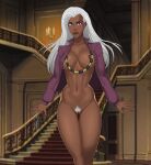 1girl 1girl african african_female big_breasts breasts comic_book_character dark-skinned_female dark_skin female_focus female_only high_res long_hair marvel mature mature_female mutant_(marvel) ororo_munroe patreon patreon_paid patreon_reward solo_female solo_focus storm_(x-men) sunsetriders7 superheroine tagme white_hair x-men x-men_evolution