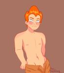  friday_night_funkin ginger_hair pico&#039;s_school pico_(newgrounds) pulling_down_pants shirtless shirtless_(male) white_eyes 