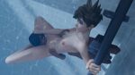  2girls activision air_bubbles black_hair blizzard_entertainment breasts breath_play brown_hair bubbles dark-skinned_female dark_skin female female/female female_only light-skinned_female navel nipples nude nude_female oral_sex overwatch pharah_(overwatch) pool sex short_hair tracer_(overwatch) underwater underwater_sex water weirdoway yuri 