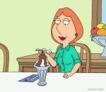 animated areola_expansion big_breasts breast_expansion family_guy funny gif large_areolae leaking_milk lisalover lois_griffin milk_squirt