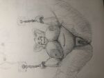  1girl 1girl basement bbw bdsm big_breasts bondage chains crying drawing forced huge_breasts mammal mom pencil plump puffy_pussy rape red_panda sketch slave thick_thighs wide_hips 