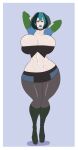 annon big_breasts bimbo bimbofication black_hair brown_eyes gigantic_ass gigantic_breasts goth green_hair gwen_(tdi) hourglass_figure milf sexy sexy_ass sexy_body sexy_breasts sexy_pose total_drama_island