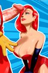 breasts cleavage disney erection gloves hanging_breasts hazaradini_(artist) huge_breasts jessica_rabbit nipples penis roger_rabbit who_framed_roger_rabbit