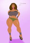 annon big_breasts bimbo bimbofication black_eyes brown_hair brown_skin courtney_(tdi) gigantic_ass gigantic_breasts hourglass_figure milf sexy sexy_ass sexy_body sexy_breasts total_drama_island