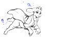 air_bubble animated anthro areola belly black_and_white boss_monster bovid breasts byondrage caprine clothing female fur genitals gif looking_at_viewer mammal monochrome navel nipples pussy swimming toriel undertale undertale_(series) underwater undressing video_games