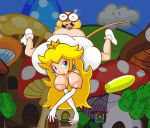 areola ass breasts cloud hanging_breasts house huge_areolae lakitu large loki_(artist) mario_(series) nintendo nude nude_female princess princess_peach sex