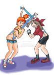 archangemon blue_panties haruka_(pokemon) kasumi_(pokemon) may may_(pokemon) misty misty_(pokemon) pokemon wedgie