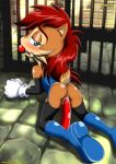 alicia_acorn anti_sally_acorn archie_comics ball_gag bbmbbf dildo dildo_in_vagina dildo_sitting mobius_unleashed palcomix sega sonic_(series) sonic_the_hedgehog_(series) tagme