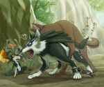 1girl anal doggystyle forest furry imp link midna nature nintendo pixiv_thumbnail rape sex shiwashiwa_no_kinchakubukuru surprise surprised sweatdrop the_legend_of_zelda the_legend_of_zelda:_twilight_princess twilight_princess watching wolf wolf_link yaoi