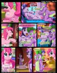  after_sex comic dragon_you_over friendship_is_magic kitsuneyoukai my_little_pony pinkie_pie spike_(mlp) twilight_sparkle twilightstormshi vaginal 