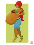 big_breasts earrings green_eyes milf orange_skin ponytail pregnant pregnant_belly pregnant_female red_hair the_legend_of_zelda the_legend_of_zelda:_breath_of_the_wild urbosa zeruxu