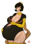  black_eyes black_hair cartoon_network doctor_girlfriend large_breasts milf pregnant pregnant_belly pregnant_female the_venture_bros. venture_brothers zeruxu 